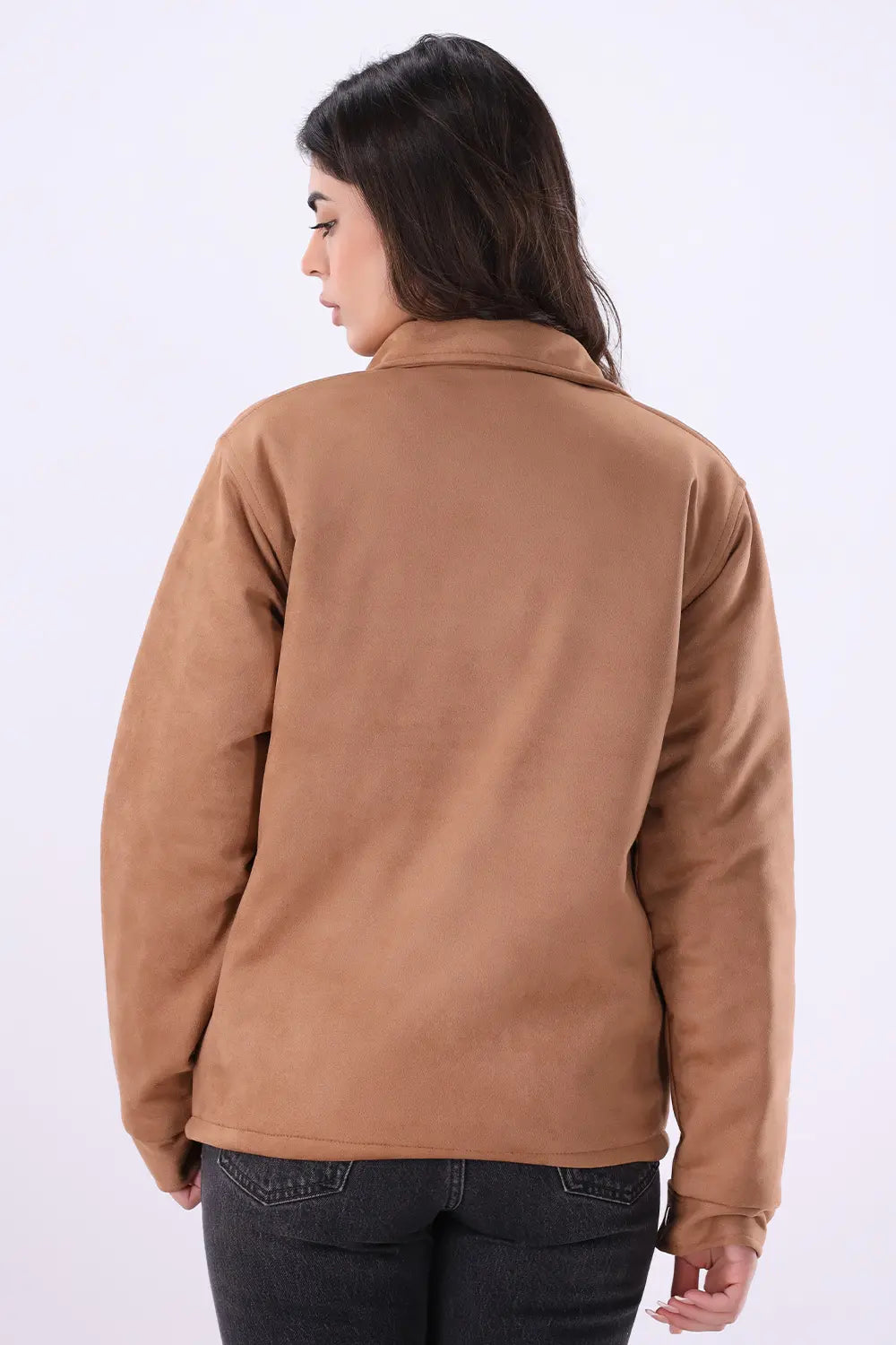 Camel Suede Jacket - W