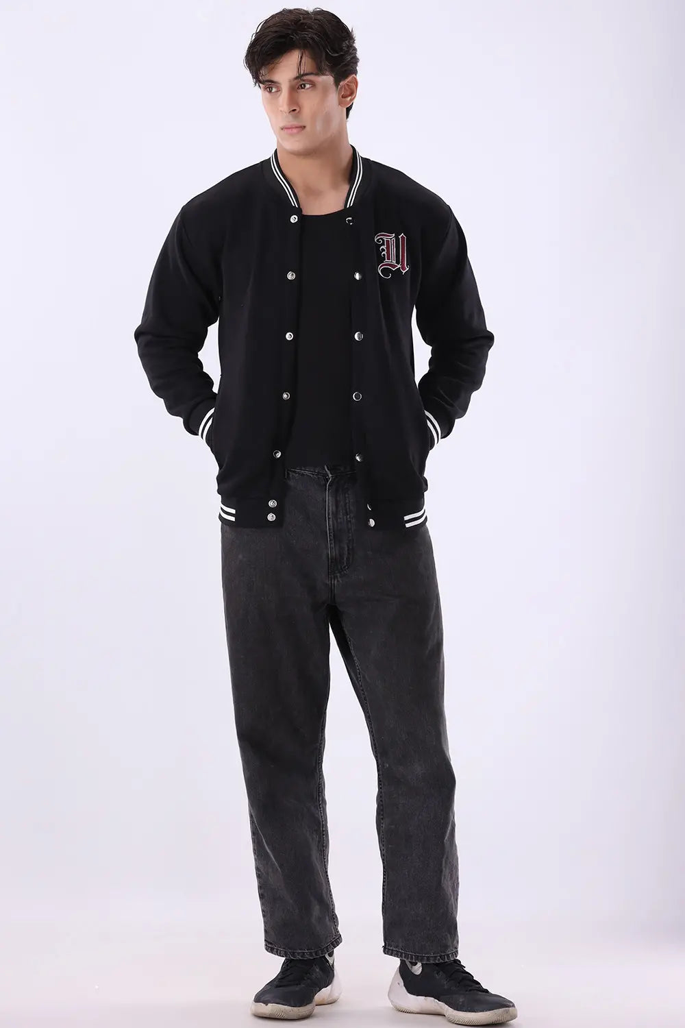 Black Varsity Jacket