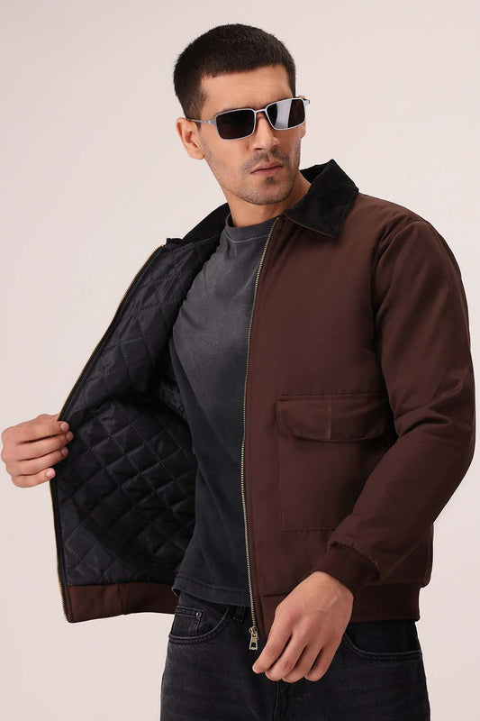 Brown Twill Jacket