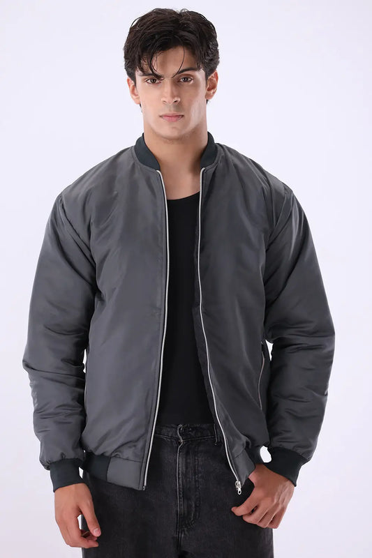 Charcoal Bomber Jacket