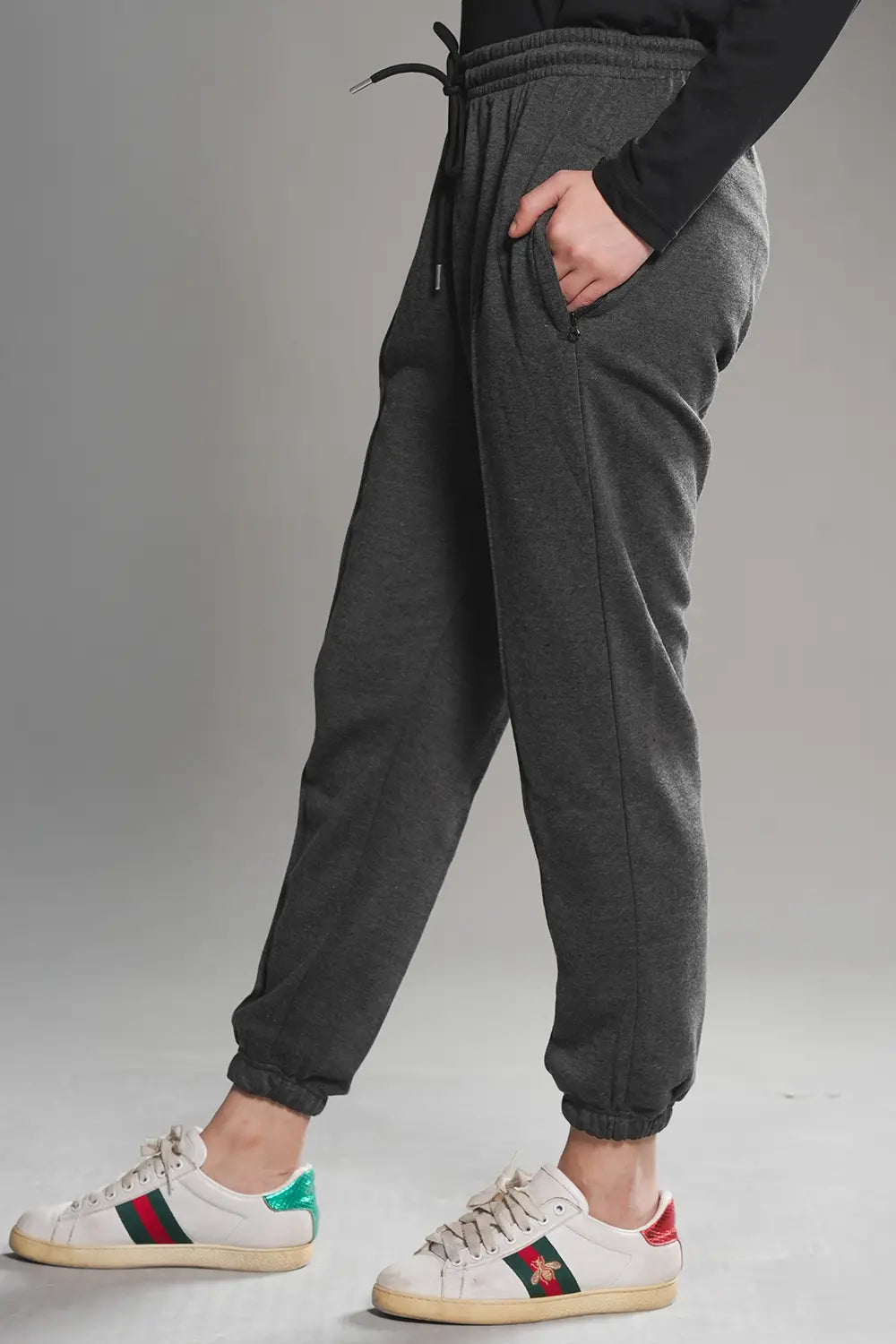 Charcoal Pleated Trousers - W