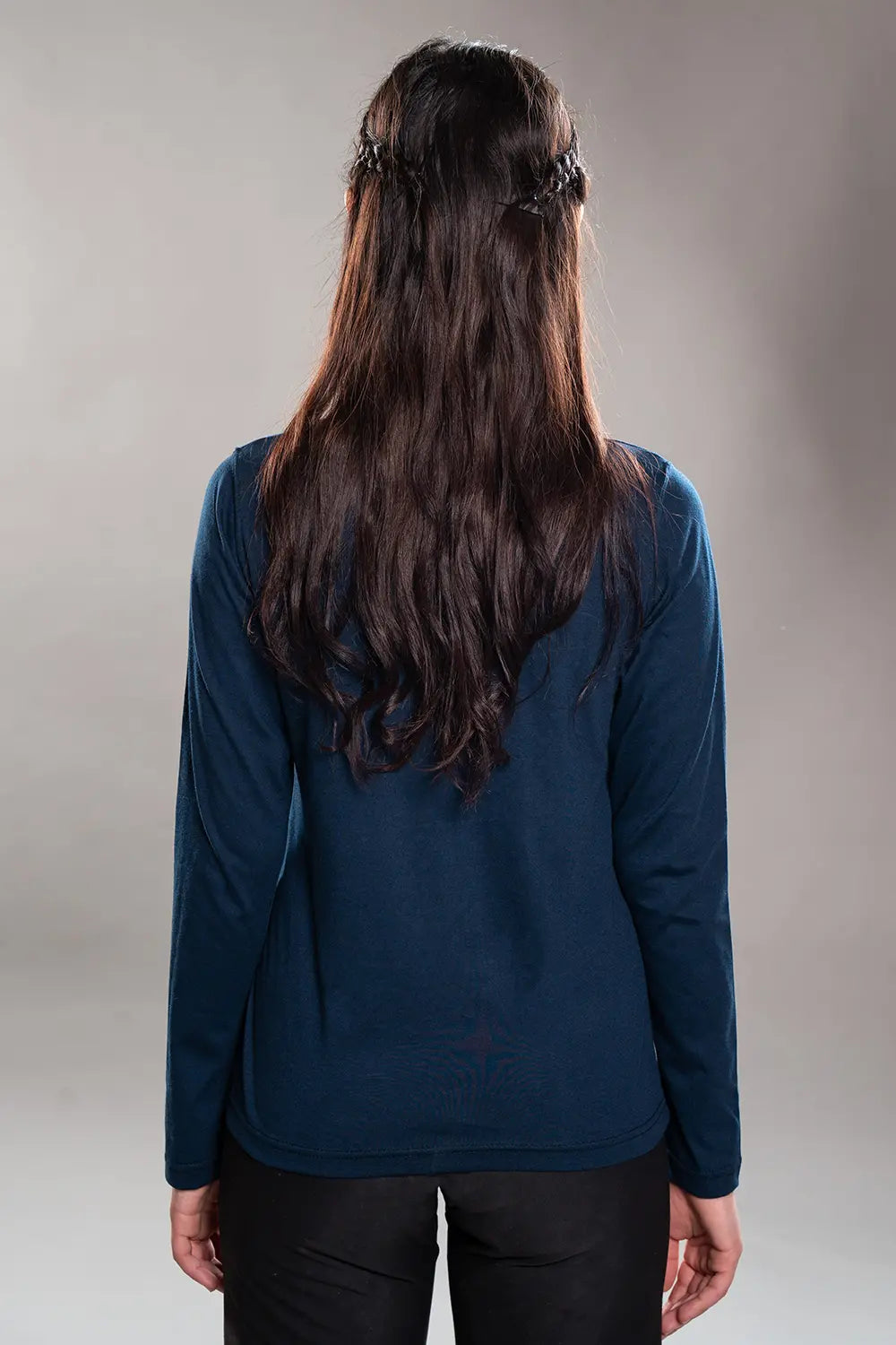 Navy Blue Square Neck