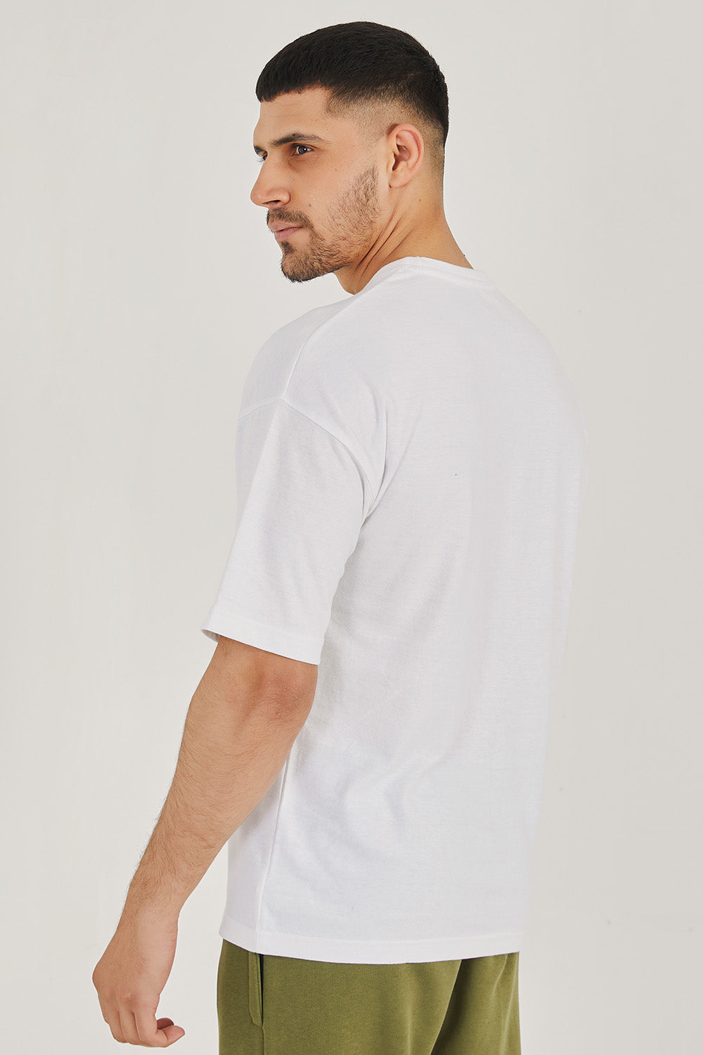 White Basic Oversized Tee