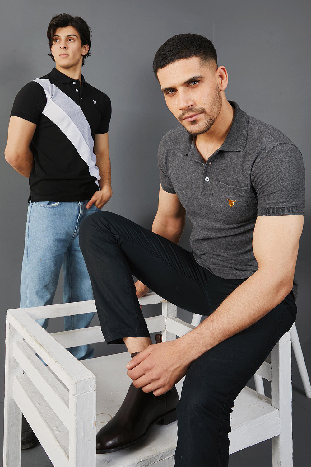 Charcoal Pocket Polo