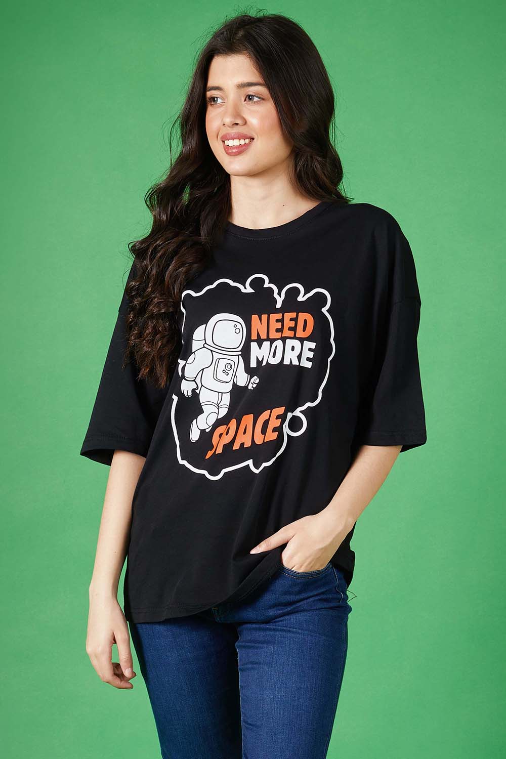 Need More Space Oversized Tee - W