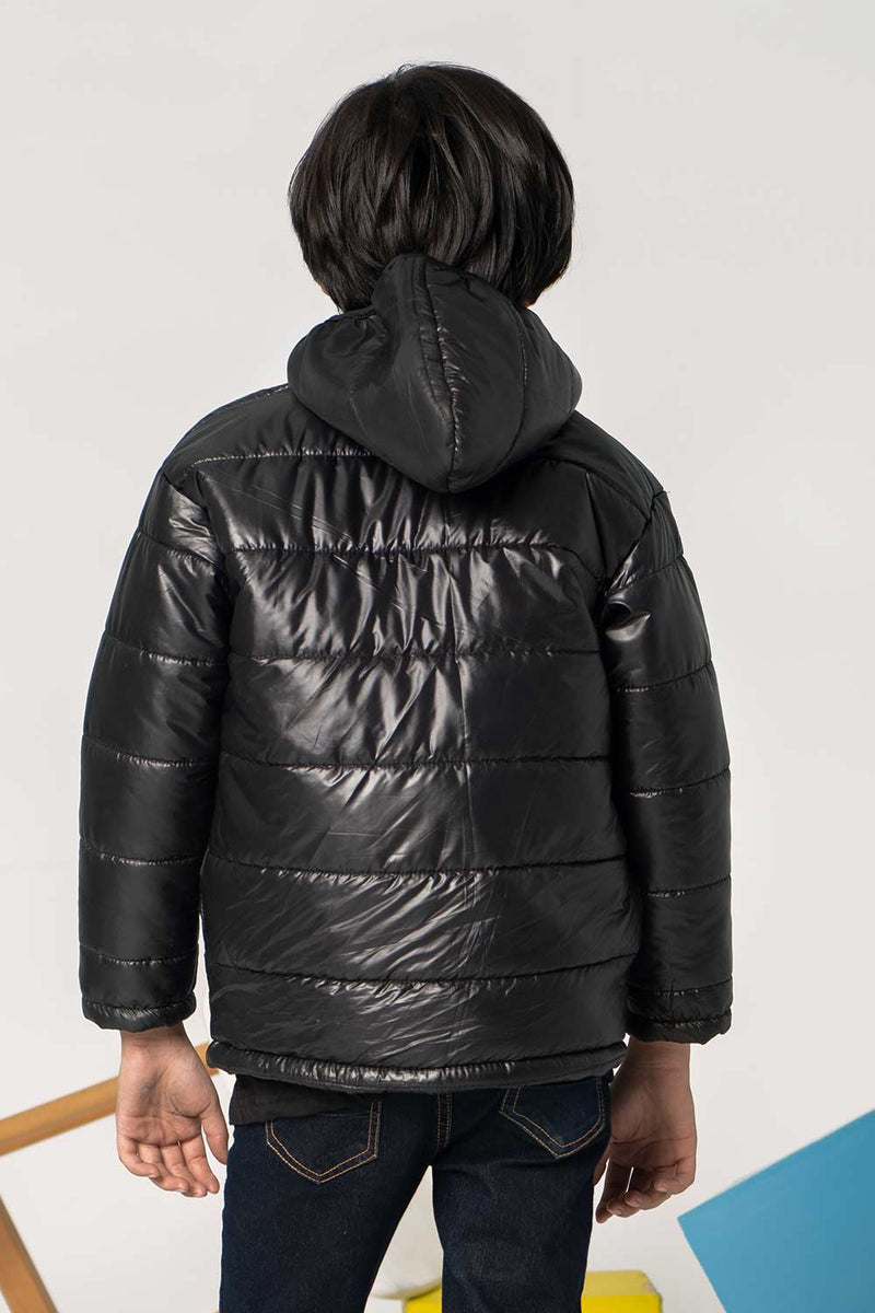 Hooded black jacket outlet