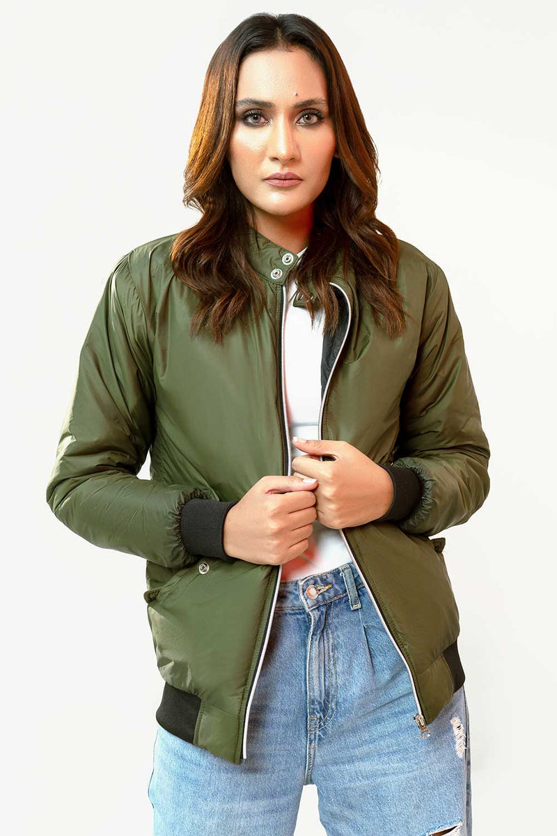 Olive Green Harrington Jacket W