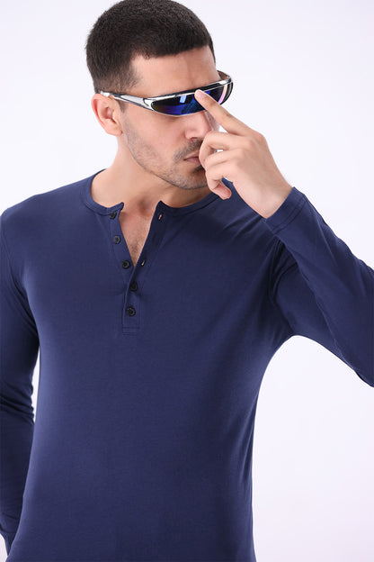 Navy Blue Henley