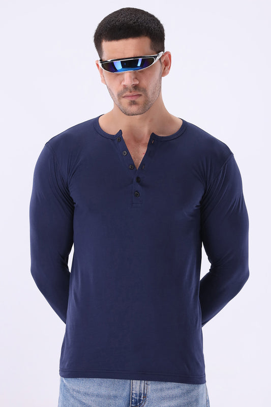 Navy Blue Henley