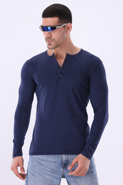 Navy Blue Henley