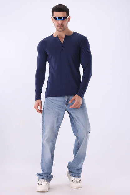 Navy Blue Henley