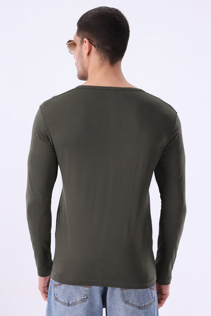Olive Green Henley