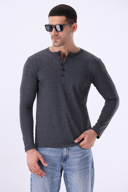 Charcoal Henley