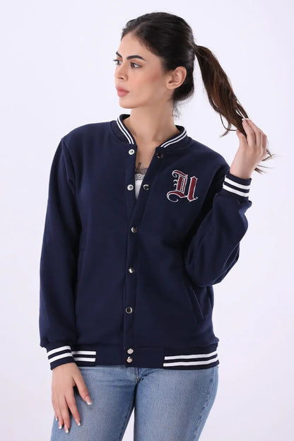 Blue Varsity Jacket - W