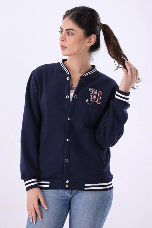Blue Varsity Jacket - W