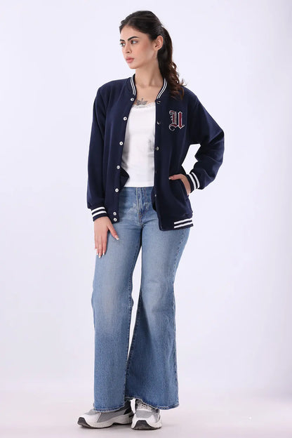 Blue Varsity Jacket - W
