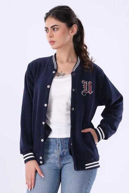 Blue Varsity Jacket - W