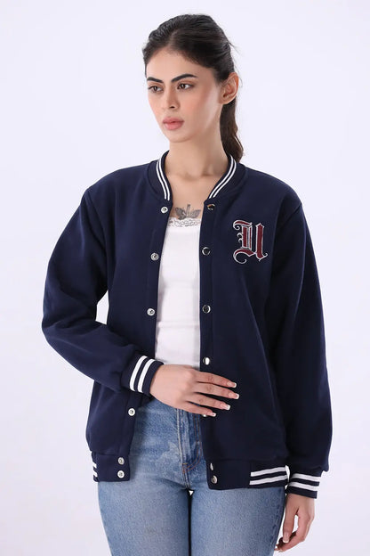 Blue Varsity Jacket - W