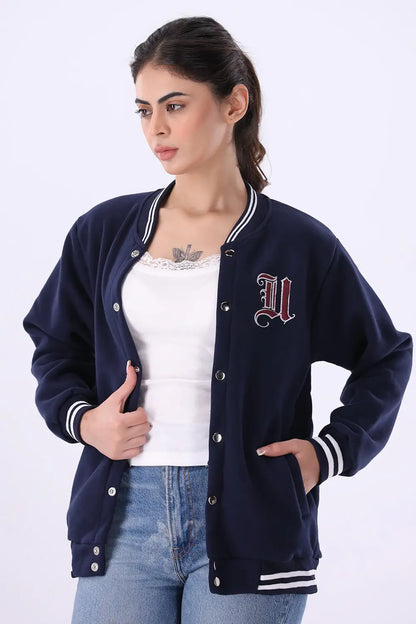 Blue Varsity Jacket - W