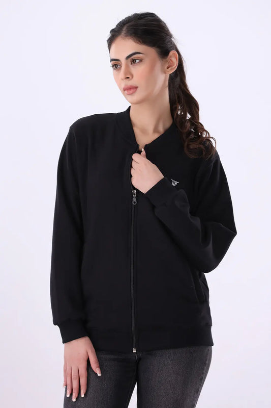 Black Fleece Jacket - W