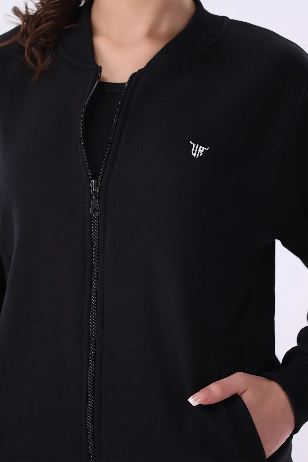Black Fleece Jacket - W