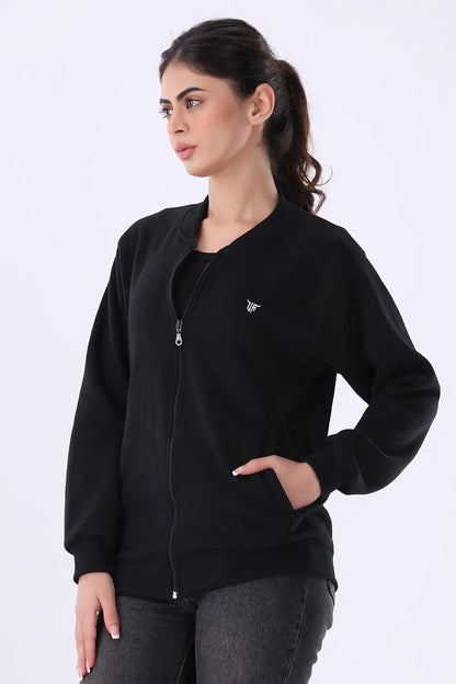 Black Fleece Jacket - W