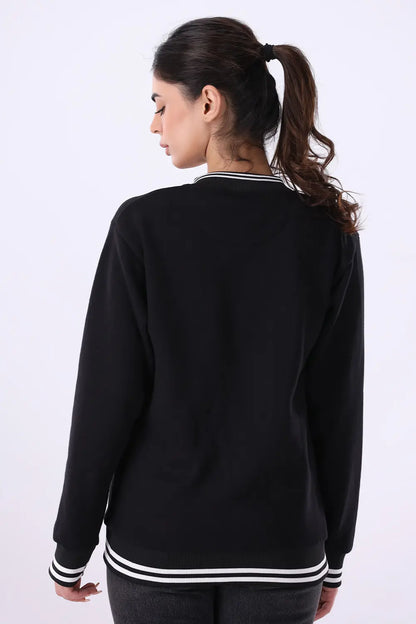 Black Varsity Jacket - W