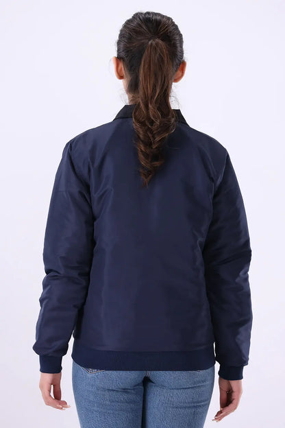 Blue Jacket with Corduroy Collar - W