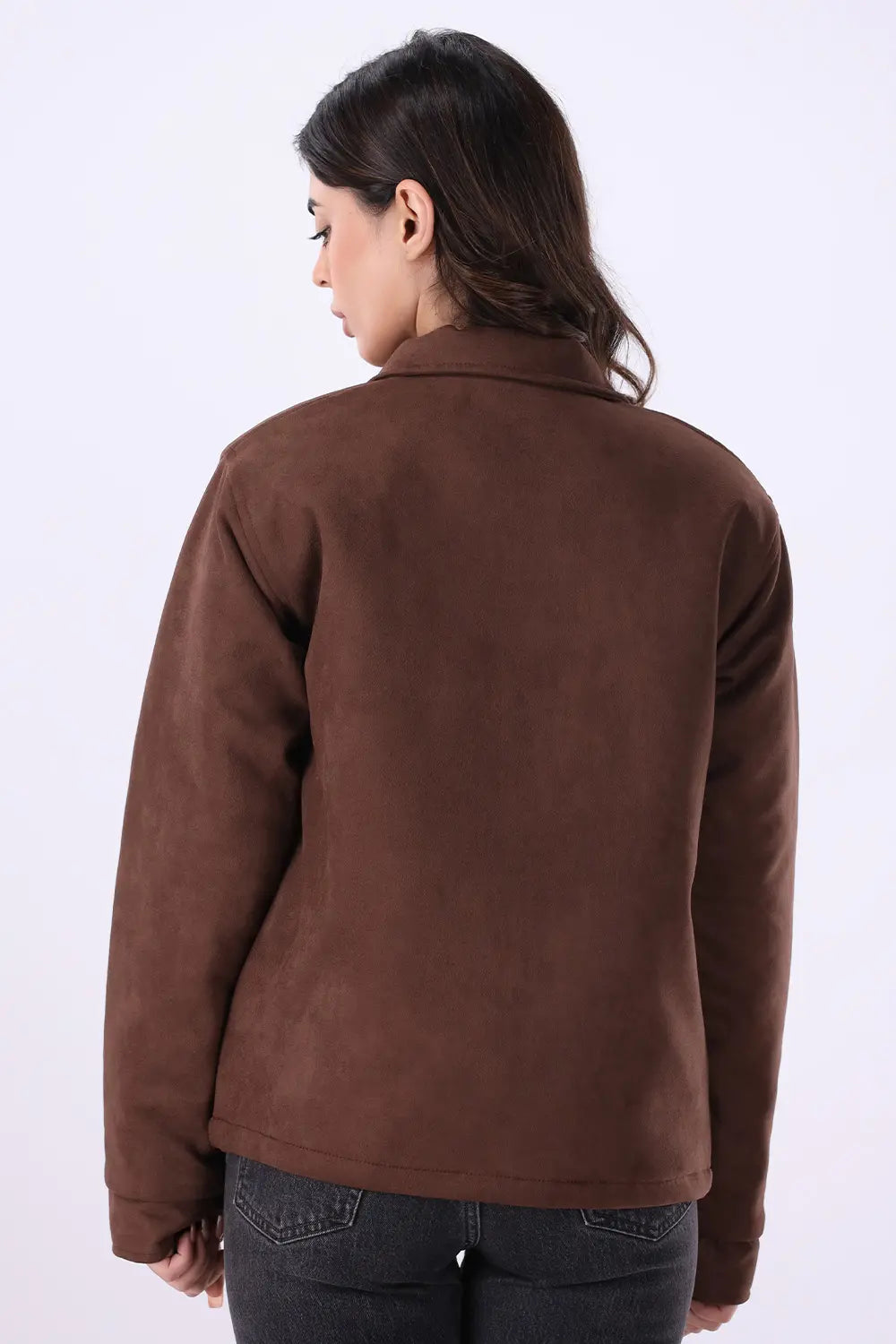 Brown Suede Jacket - W