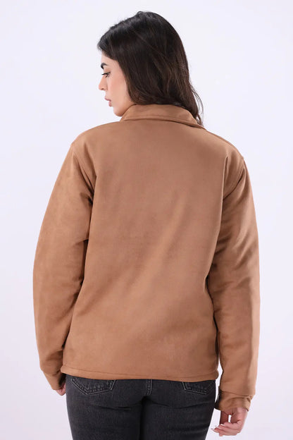 Camel Suede Jacket - W