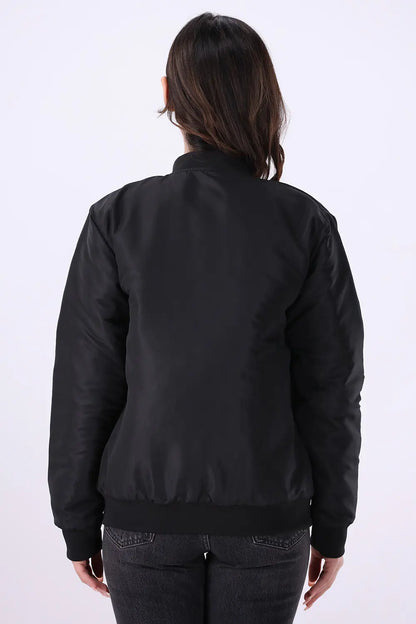 Black Bomber Jacket - W