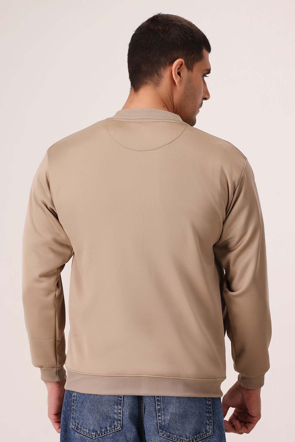 Beige Poly Fleece Jacket