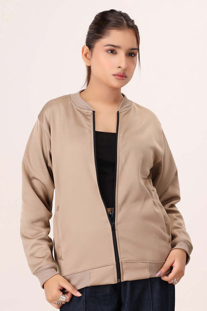 Beige Poly Fleece Jacket - W