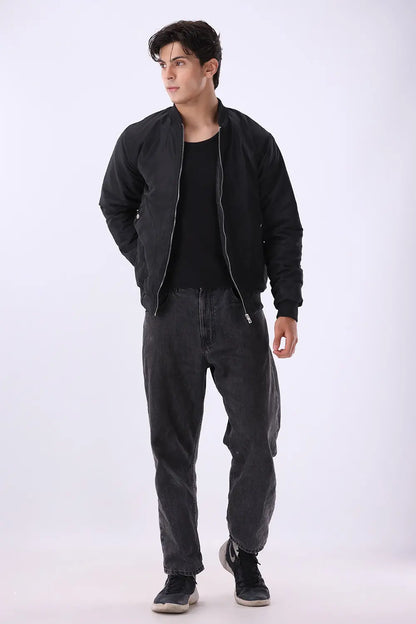 Black Bomber Jacket