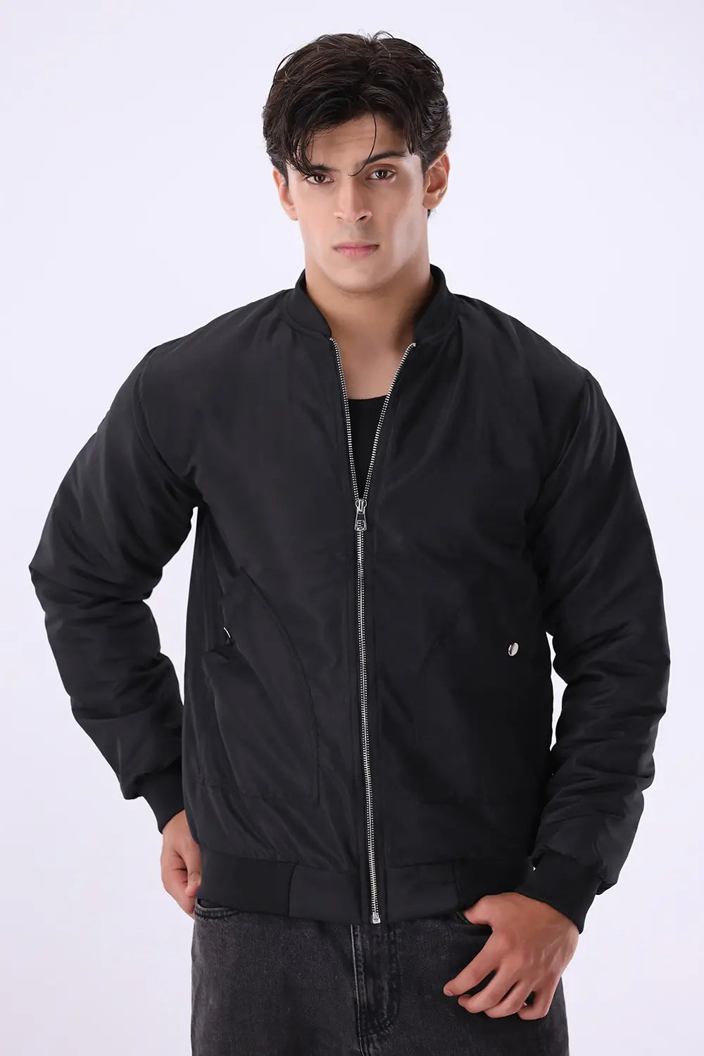 Black Bomber Jacket