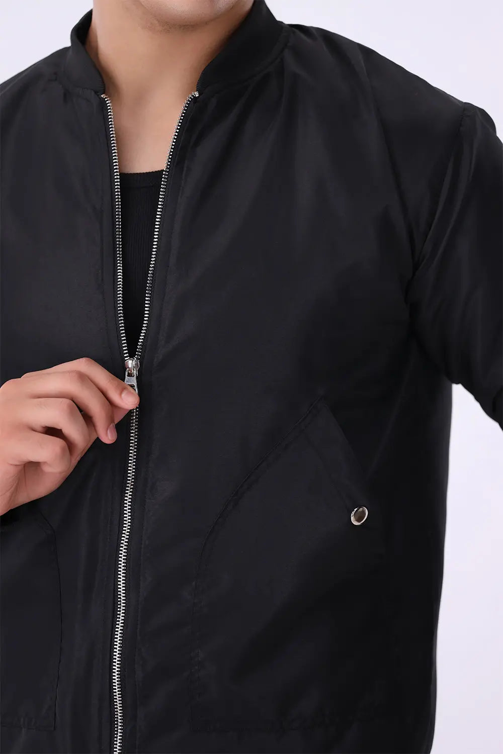 Black Bomber Jacket