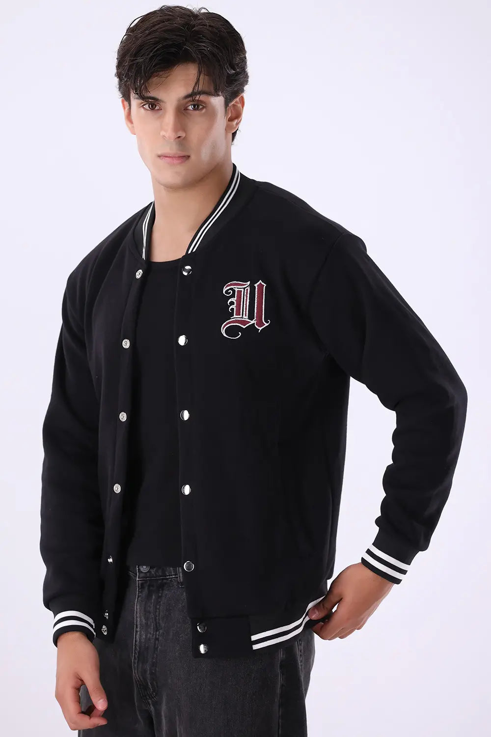 Black Varsity Jacket
