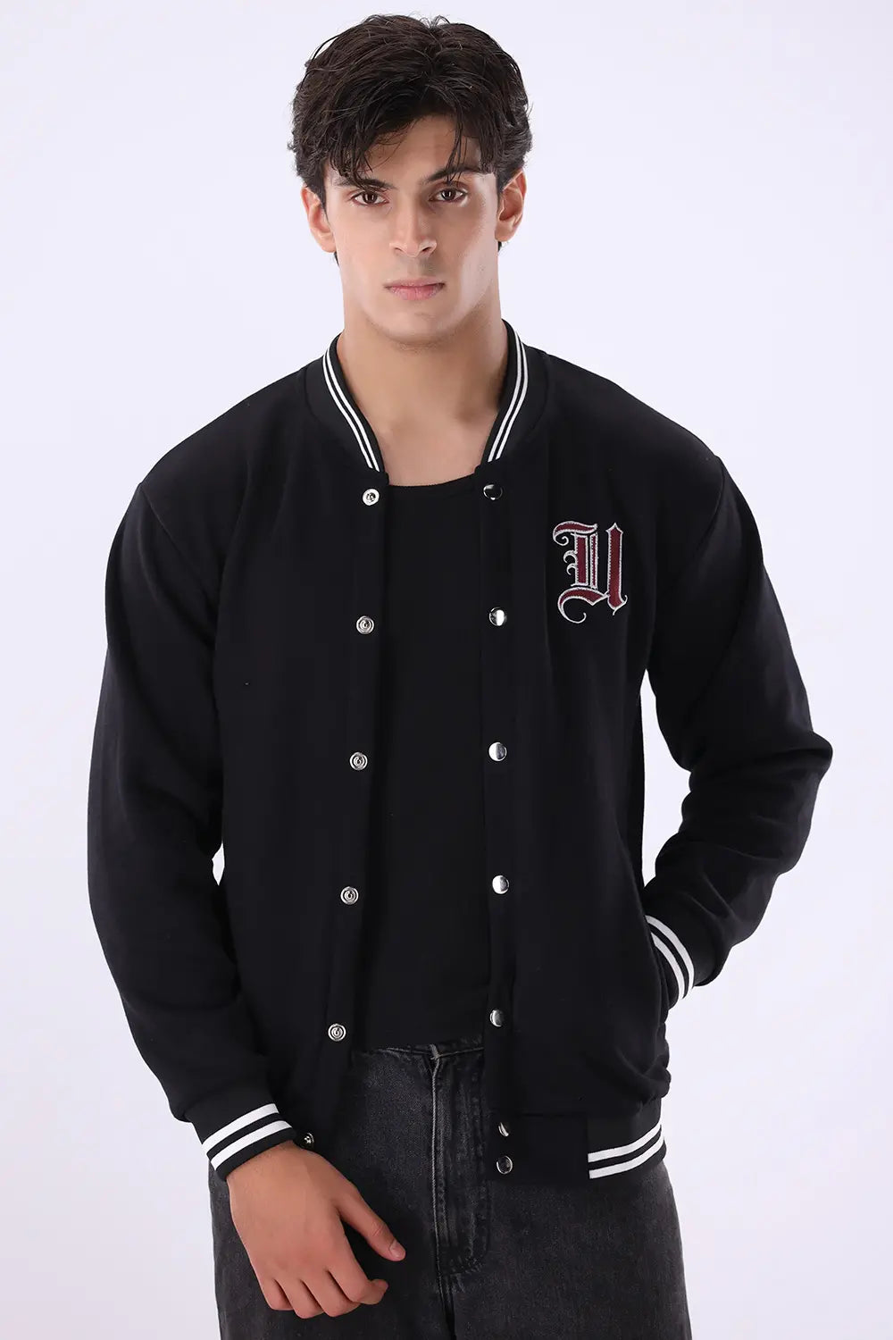 Black Varsity Jacket