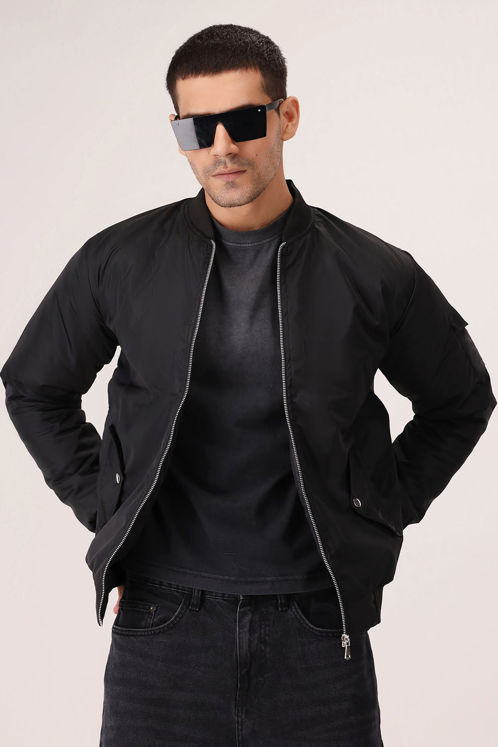 Black Bomber Jacket