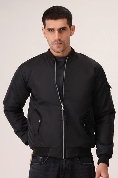 Black Bomber Jacket