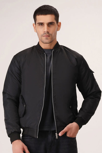 Black Bomber Jacket