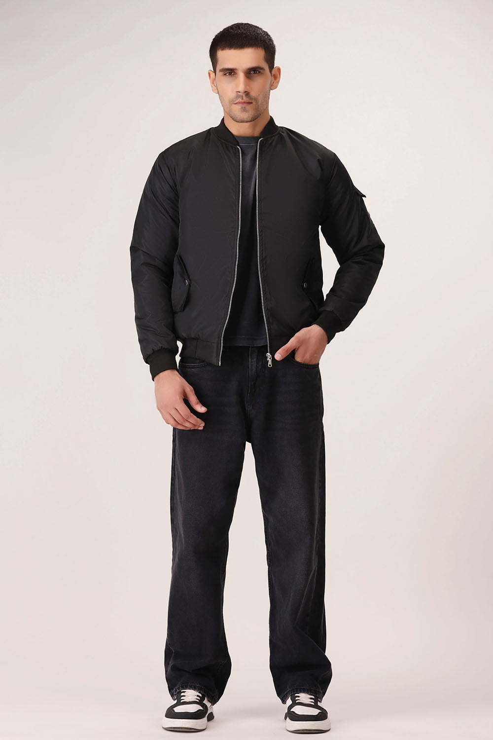 Black Bomber Jacket