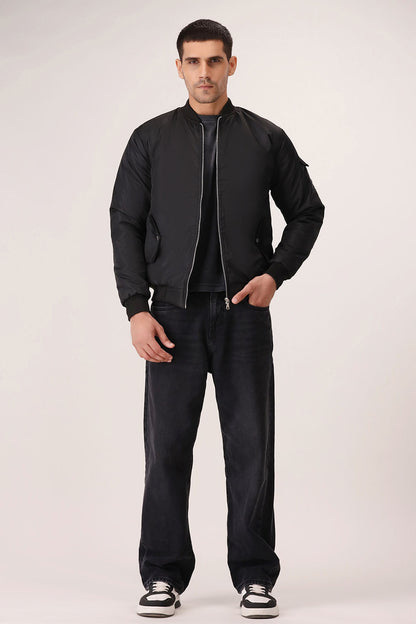 Black Bomber Jacket