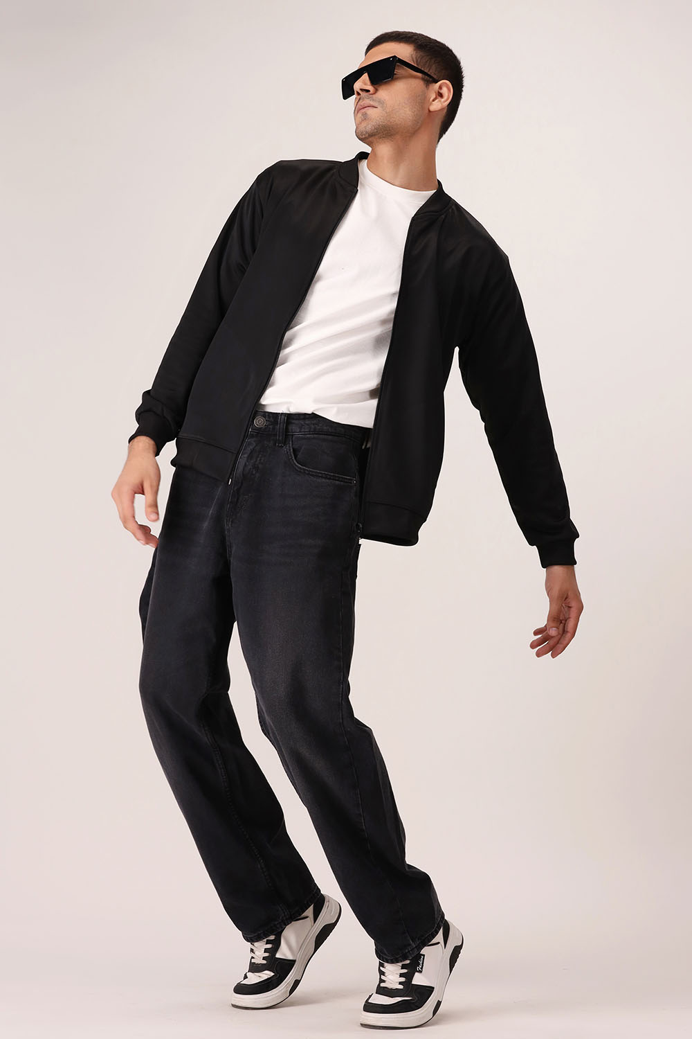 Black Poly Fleece Jacket