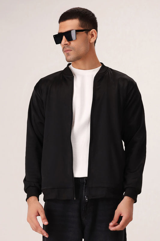 Black Poly Fleece Jacket