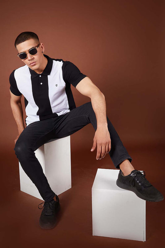 Black and White Polo