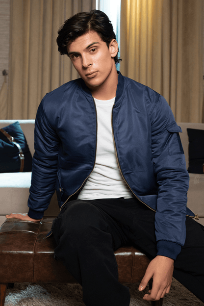 Blue Bomber Jacket - O