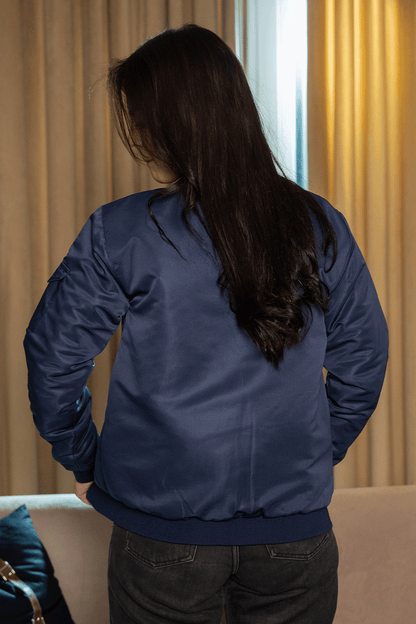 Blue Bomber Jacket - O - W