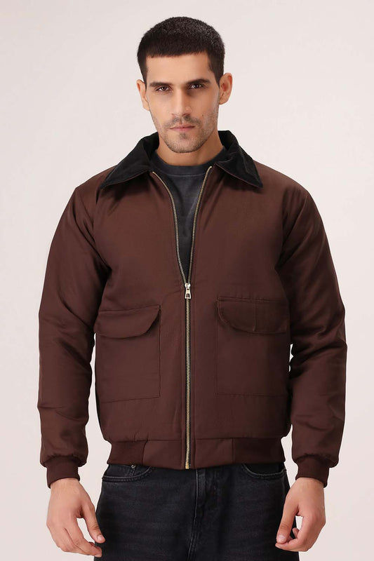 Brown Twill Jacket