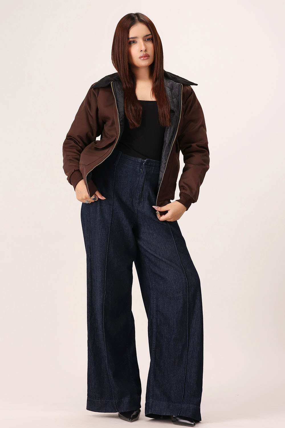 Brown Twill Jacket - W